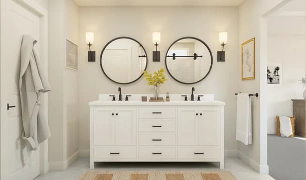 Meridian at The Estates Water Lily II Primary Bath Farmhouse Palette 4 Level 1 Traditional Farmhouse