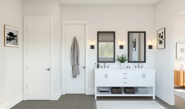 Belfast ESP Primary Bath Tub Loft Palette 3 Level 3 Black and White Loft