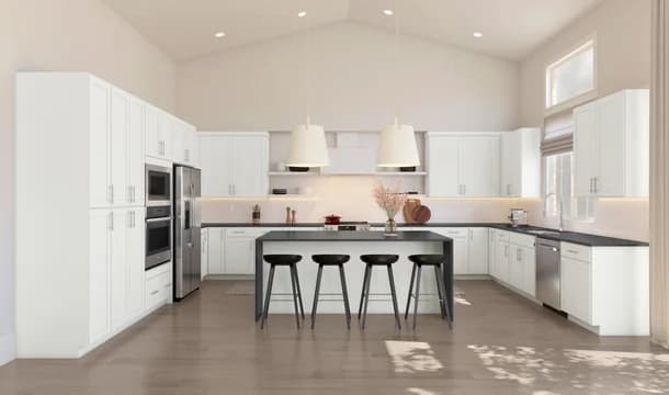 Belfast ESP Kitchen Loft Palette 3 Level 3 Black and White Loft