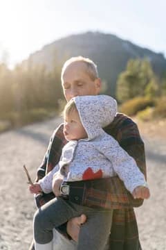 Dad with Daughter in Nature