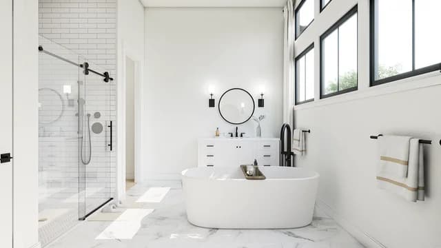 Primary Bath VTY SHW Arizona Campanos Estates Helena ESP SPEC 3 Base Palette 5 Furnished