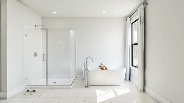 Primary Bath SHW Arizona Aria at Silverstone Avalon II SPEC 3 Base Palette 6 Furnished