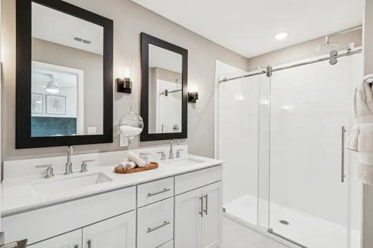 Aspire at Canter Creek Townhomes Celina Primary Bath Loft Palette 1 Ascend Coastal Loft