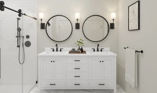 Lofts at Gambrill Glenn Maywood II Primary Bath Farmhouse Palette 5 Level 1 Industrial Farmhouse