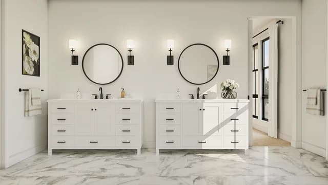 Primary Bath VTY Arizona Aria at Silverstone Laconia III SPEC 3 Base Palette 5 Furnished