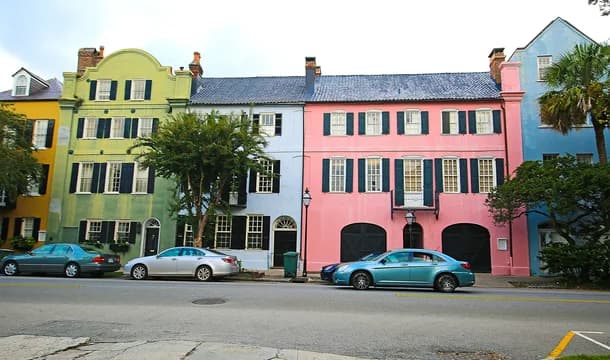 Rainbow Row SC houses