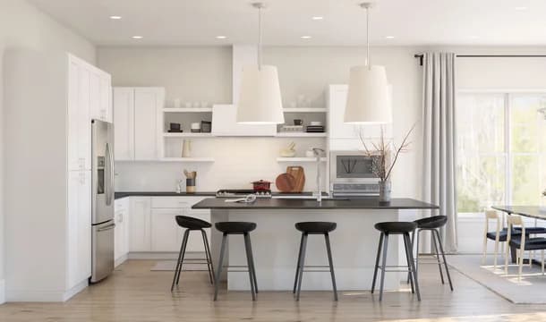 Four Seasons at Colts Farm Dorchester Kitchen Loft Palette 1 Level 2 Level 3 Black and White Loft